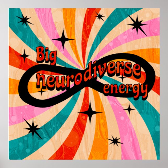 Affiche Big neurodiverse energy!! (Devant)