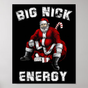 Affiche Big Nick Energy Fun Père Noël Noël
