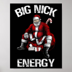 Affiche Big Nick Energy Fun Père Noël Noël 2