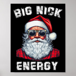 Affiche Big Nick Energy Fun Père Noël Noël 4