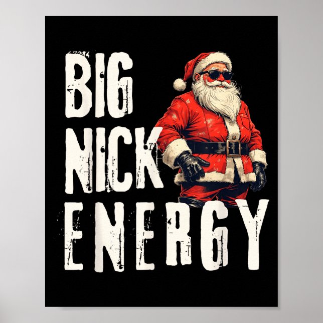 Affiche Big Nick Energy Funny Santa Christmas  (Devant)