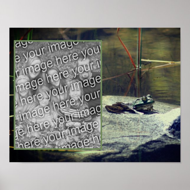 Affiche Big Old Bullfrog Pond Ajouter Votre Photo (Devant)