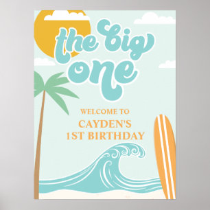 Affiche Big One Surf Beach 1er anniversaire Accueil