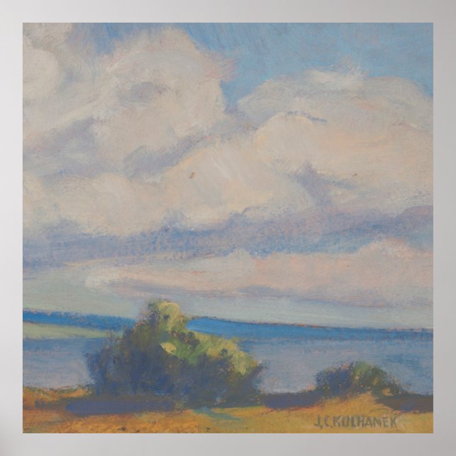 Affiche Big Open Sky - Paysage par Kulhanek (1945) (Devant)
