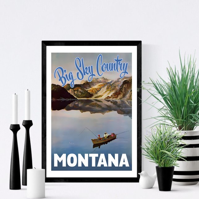 Affiche Big Sky Country Montana (Créateur téléchargé)