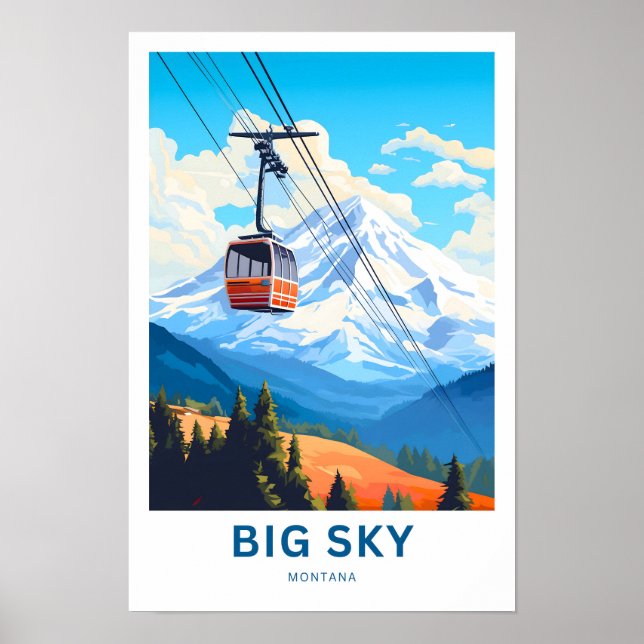 Affiche Big Sky Montana Imprimer (Devant)
