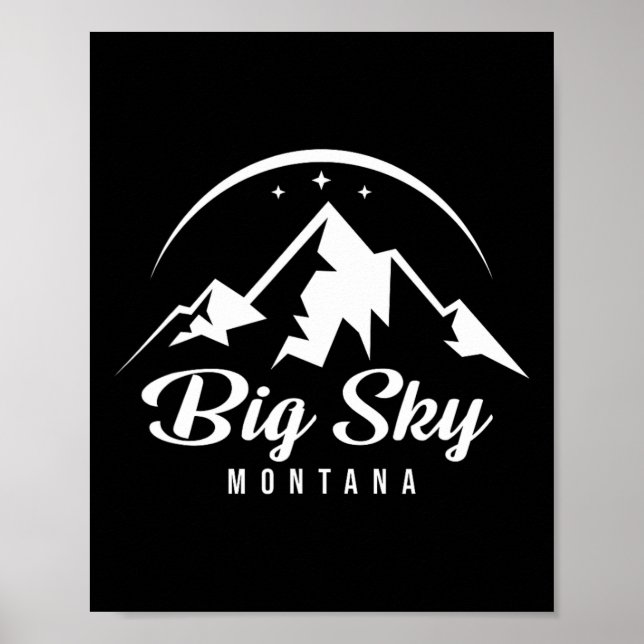 Affiche Big Sky Montana Station de ski Ski Snowboard (Devant)