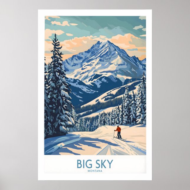 Affiche Big Sky Wall Art Print 1 (Devant)