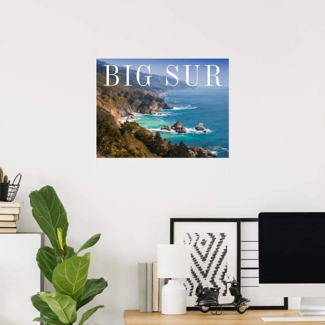 Affiche Big Sur côte de Californie (Bureau à domicile)