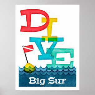 Affiche Big Sur Dive