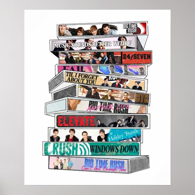 Affiche Big Time Rush Cassette Tape (Devant)