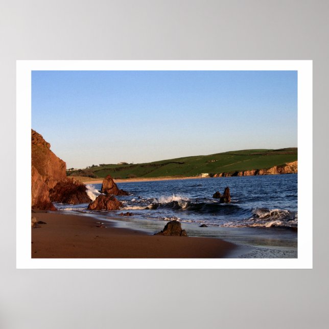 Affiche Bigbury On Sea Beach Coast Prints (Devant)