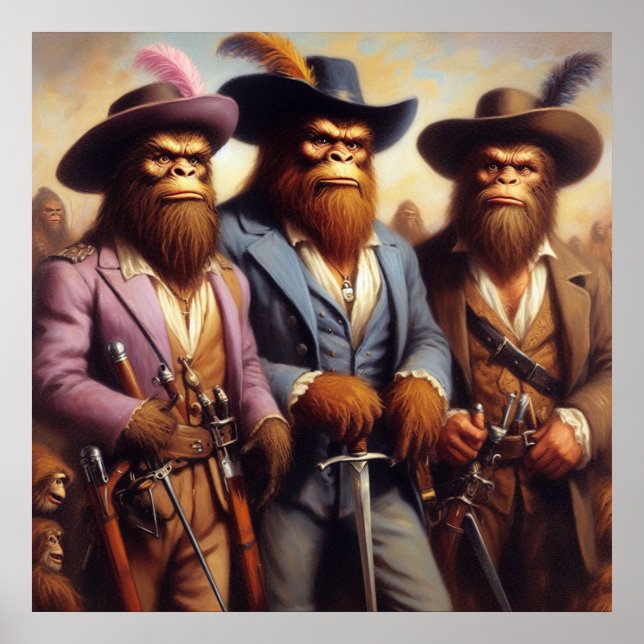 Affiche Bigfoot 3 mousquetaires (Devant)