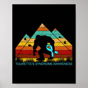 Affiche Bigfoot apporte un ruban pour le syndrome de Toure