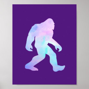 Affiche Bigfoot aquarelle