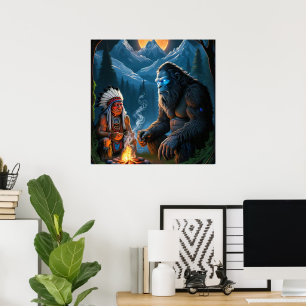 Affiche Bigfoot et le chef Moonlit Forest Gatherin