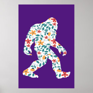 AFFICHE BIGFOOT FLORAL