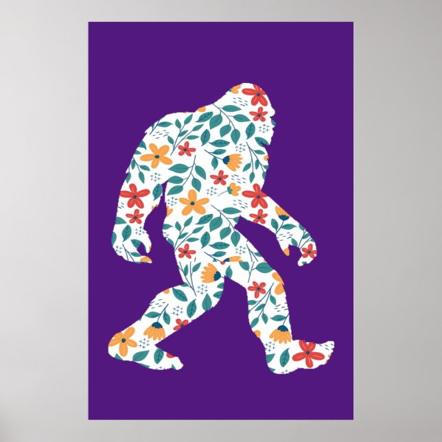 AFFICHE BIGFOOT FLORAL (Devant)