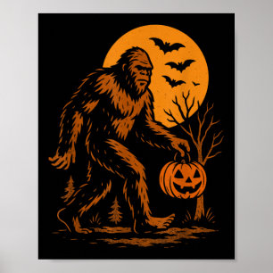 Affiche Bigfoot Halloween Sasquatch 