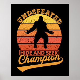 Affiche Bigfoot Invaincu Cachez Et Cherchez Champion