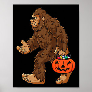 Affiche Bigfoot Jack O Lantern Drôle Halloween Garçons Enf