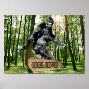 Affiche Bigfoot je crois imprimer