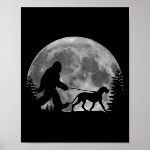 Affiche Bigfoot Marcher Un Chien Drôle Amoureux De Danse G