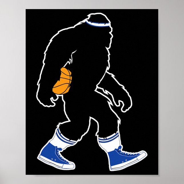 Affiche Bigfoot Retro Bysketbyll cadeau pour Squatch Belie (Devant)