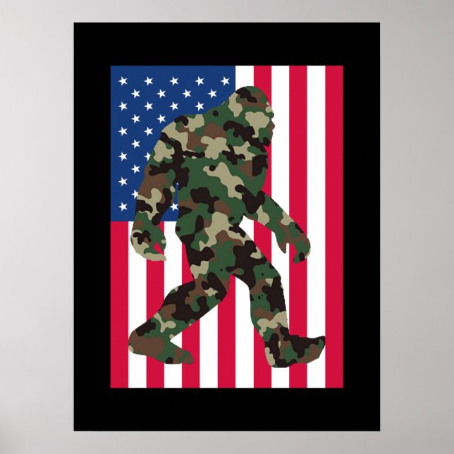 Affiche Bigfoot Sasquatch Camo        (Devant)