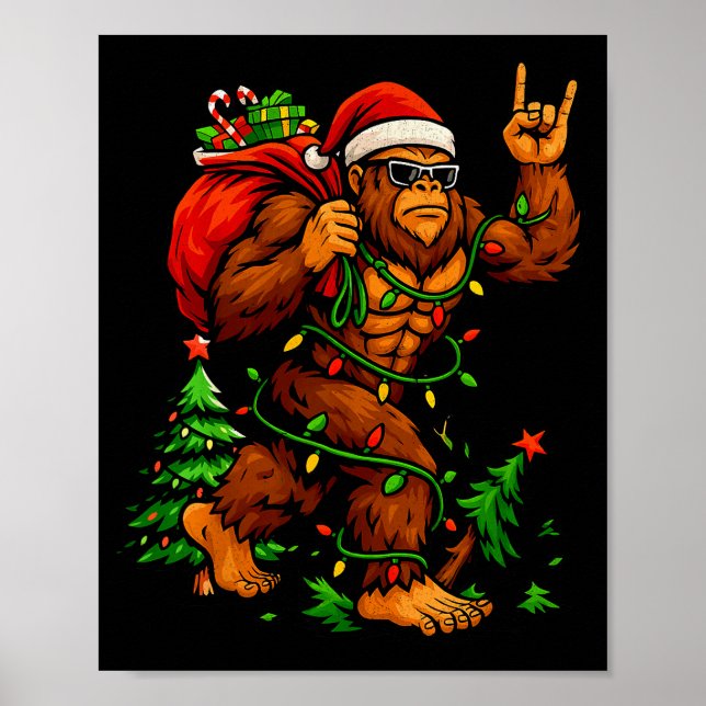 Affiche Bigfoot Sasquatch For Men Grandpa Boys Kids Christ (Devant)