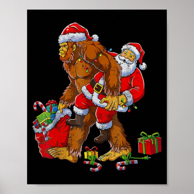 Affiche Bigfoot Sasquatch For Men Grandpa Boys Kids Christ (Devant)