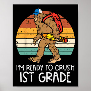 Affiche Bigfoot Sasquatch Prêt À Écraser 1Ème Classe Premi