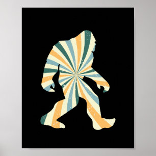 Affiche Bigfoot Squatchy Rétro Style 90s