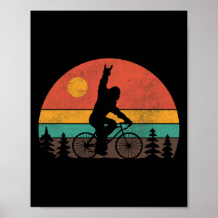 Affiche Bigfoot Vélo Tout Terrain Drôle Mtb Cyclisme Vélo