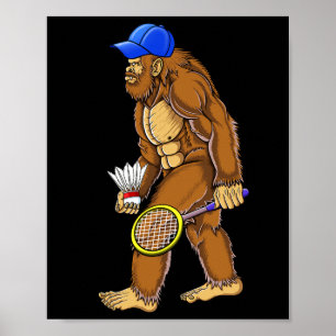 Affiche Bigfoot Volant de badminton Art Sports