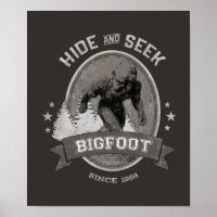 Bigfoot Yeti. Sasquatch. Rétro, Vintage.