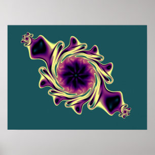 Affiche Bijou fractal en breloque