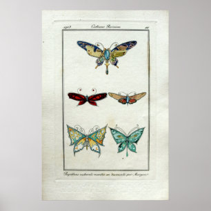 Affiche Bijou Papillon Art Nouveau Vintage par Morgan