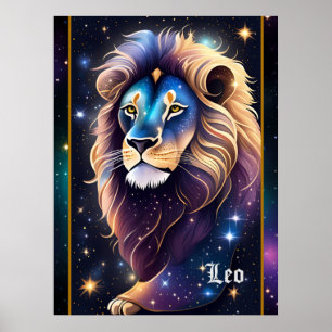 Affiche Bijoux Galaxy Zodiac Leo