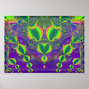 Affiche Bijoux symétrique Abstrait