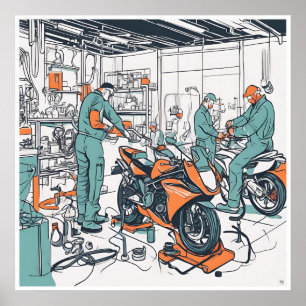 Affiche Bike Shop - Art Print