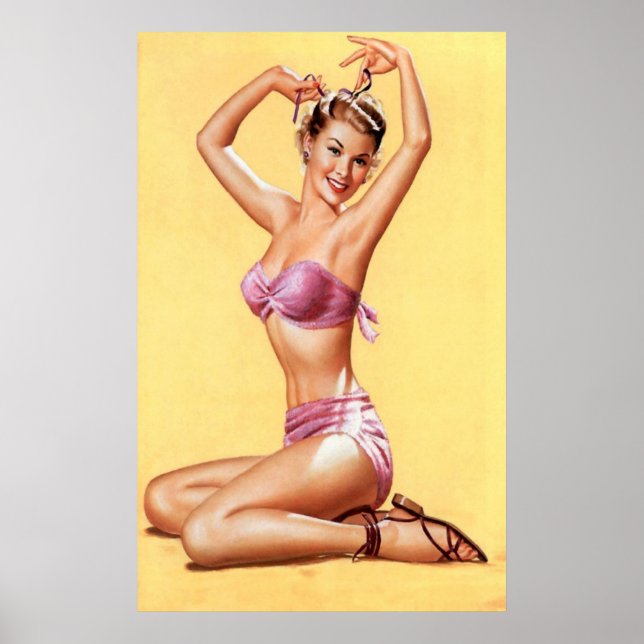 Affiche Bikini pourpre (Devant)