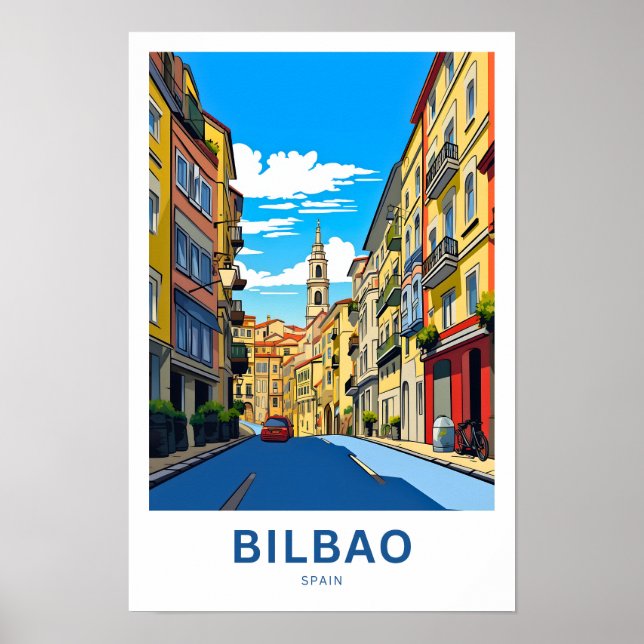 Affiche Bilbao Espagne Imprimer Voyage (Devant)