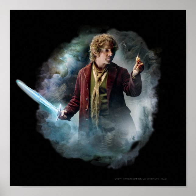 Affiche BILBO BAGGINS™ Avec Bague (Devant)