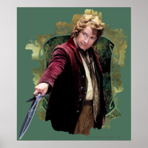 Affiche BILBO BAGGINS™ avec épée
