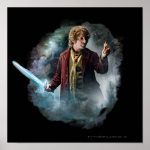 Affiche BILBO BAGGINS™ avec l'anneau
