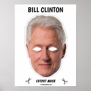 Affiche BILL CLINTON Halloween Mask