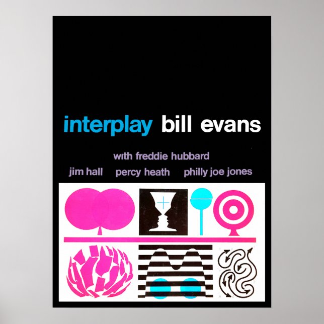 Affiche Bill Evans Interplay Jazz Vintage (Devant)