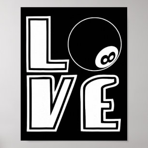 Affiche Billard à billes à billes à carreaux