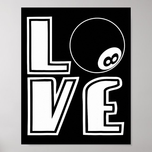 Affiche Billard à billes à billes à carreaux (Devant)